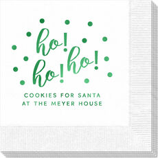 Confetti Dots Ho! Ho! Ho! Napkins
