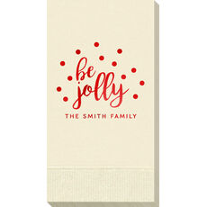 Confetti Dots Be Jolly Guest Towels