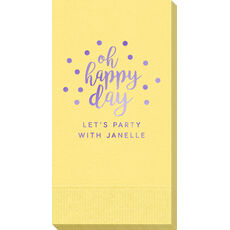 Confetti Dots Oh Happy Day Guest Towels