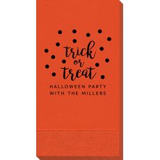Confetti Dots Trick or Treat Guest Towels