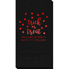 Confetti Dots Trick or Treat Guest Towels