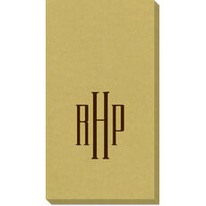 Gold Linen Like Design Your Own Caspari Guest Towels