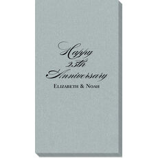 Silver Design Your Own Caspari Linen Like Guest Towels