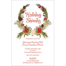 Botanical Wreath Invitations