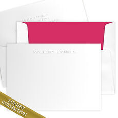Simple Border Personalized Note Cards for Men and Women - Modern