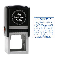Vintage Scroll Self-Inking Stamp