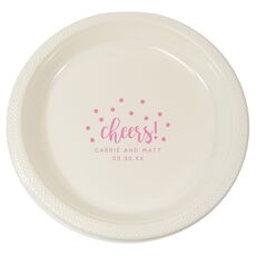 Confetti Dots Cheers Plastic Plates