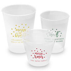 Personalized Confetti Dot Shatterproof Cups