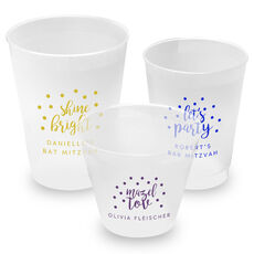 Personalized Confetti Dot Shatterproof Cups