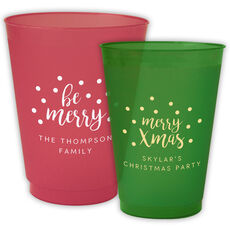 Personalized Confetti Dot Colored Shatterproof Cups