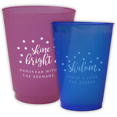 Personalized Confetti Dot Colored Shatterproof Cups