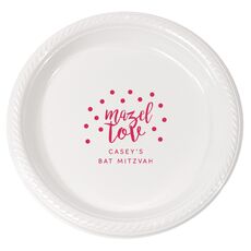 Confetti Mazel Tov Plastic Plates