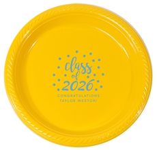 Class of Confetti Dots Plastic Plates
