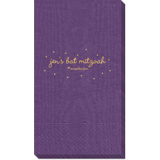 Sweet Little Stars Moire Guest Towels