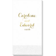 Darling Script Guest Towels