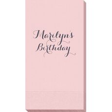 Darling Script Guest Towels