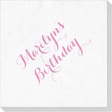 Darling Script Luxury Deville Napkins
