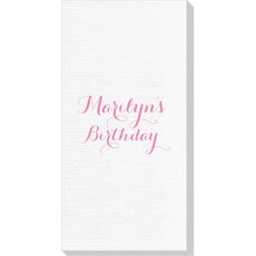 Darling Script Luxury Deville Guest Towels