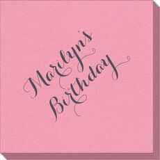 Darling Script Linen Like Napkins