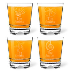 Personalized Tritan Acrylic 12 oz Double Old Fashioned Set – Beach Collection