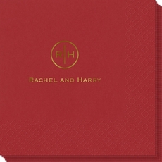 Circle Initials Napkins