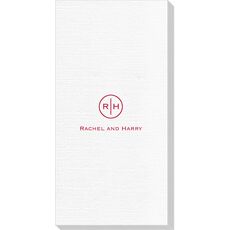 Circle Initials Luxury Deville Guest Towels