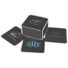 Design Your Own Black Square Coasters