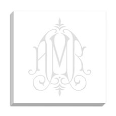 Henley Watercolor Monogram Petite Square Sheets - REFILL ONLY