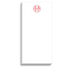 Round Monogram Mini List Sheets - REFILL ONLY