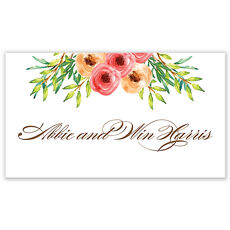 Watercolor Florals Enclosure Cards