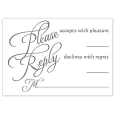 Special Grey Name Response Cards