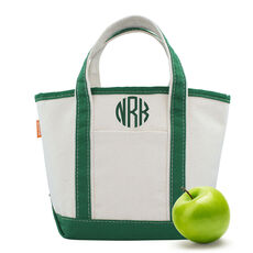 Personalized Emerald Trimmed Cutest Little Classic Tote