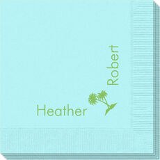 Corner Text with Palm Trees Napkins