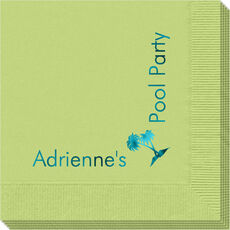 Corner Text with Palm Trees Napkins