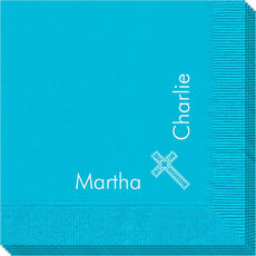 Corner Text with Inspirational Cross Napkins