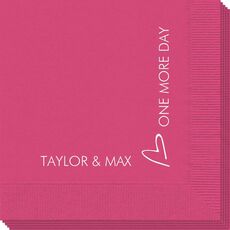 Corner Text with Mon Cherie Heart Design Napkins