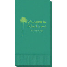 Palm Tree Silhouette Guest Towels