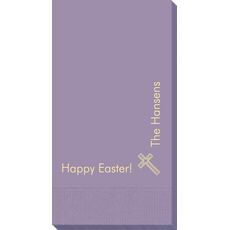 Corner Text with Inspirational Cross Guest Towels