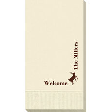 Corner Text with Deer Park Design Guest Towels