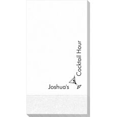 Corner Text with Martini & Olive Guest Towels