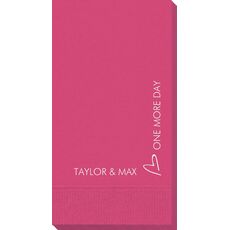 Corner Text with Mon Cherie Heart Design Guest Towels