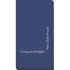 Corner Text Guest Towels