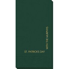 Corner Text Guest Towels