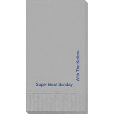 Corner Text Guest Towels