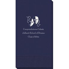 Tragedy and Comedy Masks Guest Towels