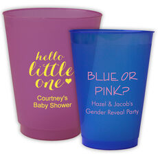 Design Your Own Baby Shower Colored Shatterproof Cups