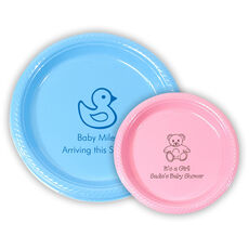 Design Your Own Baby Shower Plastic Plates
