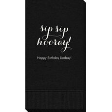 Elegant Sip Sip Hooray Guest Towels
