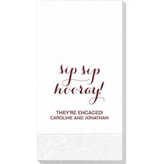 Elegant Sip Sip Hooray Guest Towels