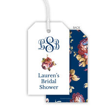 Floral Monogram Hanging Gift Tags